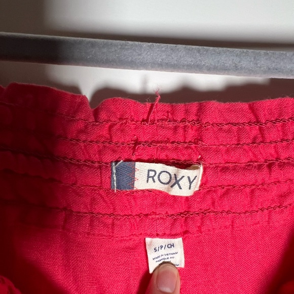 Never worn Roxy Geranium Oceanside Linen-Blend Beach Pants small - Picture 5 of 13